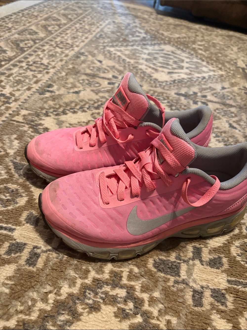 Nike Pink and Gray Women's Running Sneakers